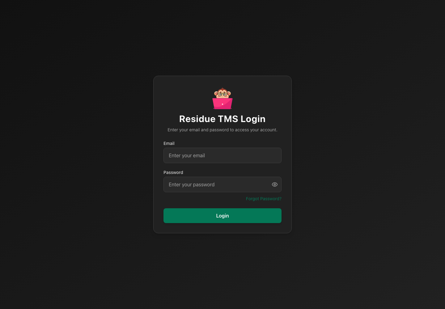 Residue TMS login